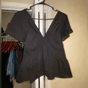 Black v-neck blouse from express never worn or washed but no tags